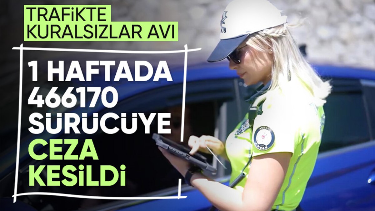 Trafikte bir haftada 2 milyon 645 bin 136 araç denetlendi