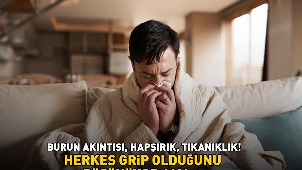 Bu Belirtilerle Ortaya Çıkıyor! Burun Akıntısı, Hapşırık, Tıkanıklık! Herkes Grip Olduğunu Sanıyor Ama…